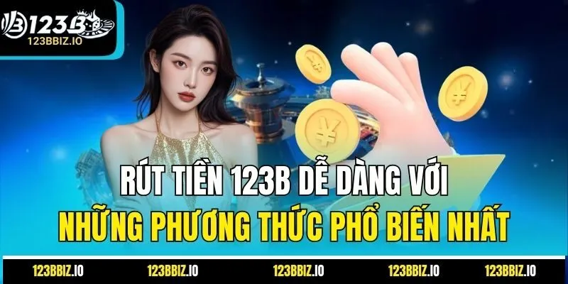 Rút tiền 123B dễ dàng với những phương thức phổ biến nhất